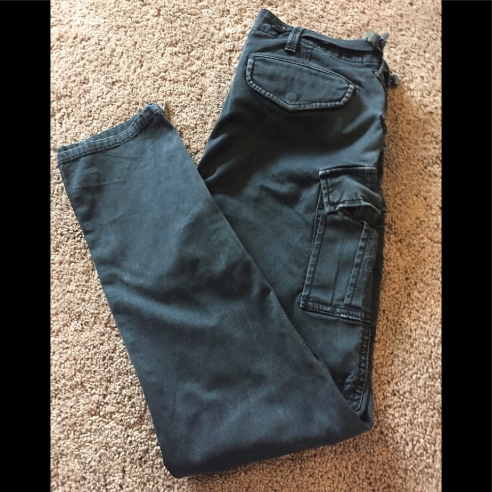 Bcbg Maxazria black cargo jeans